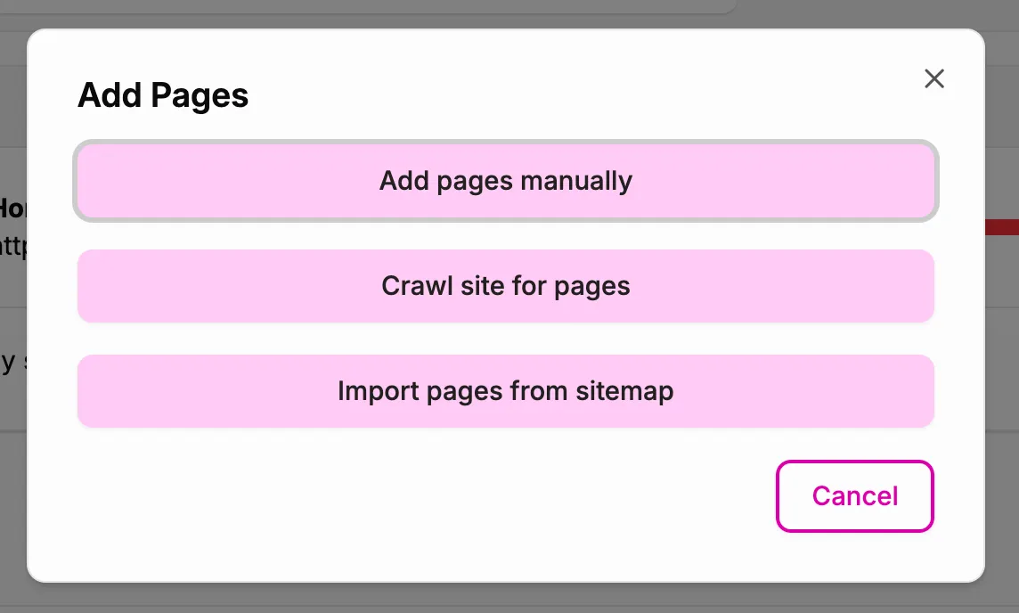 Adding pages in A11y Pulse