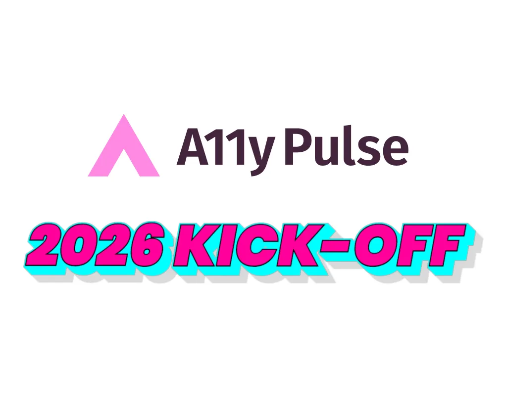 A11y Pulse 2026 product updates header graphic featuring the A11y Pulse logo and text announcing new features
